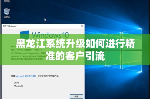 黑龙江系统升级如何进行精准的客户引流