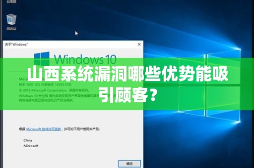 山西系统漏洞哪些优势能吸引顾客？