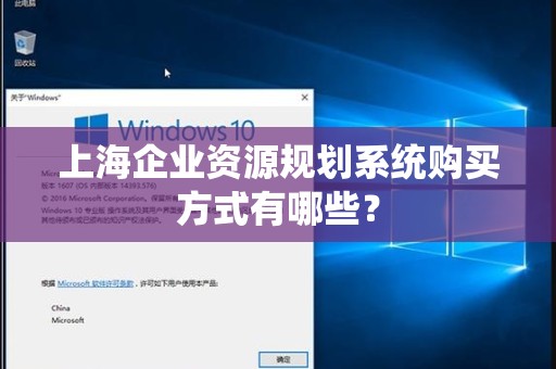 上海企业资源规划系统购买方式有哪些？