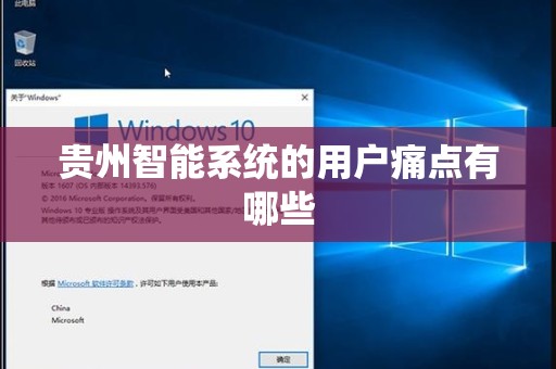 贵州智能系统的用户痛点有哪些