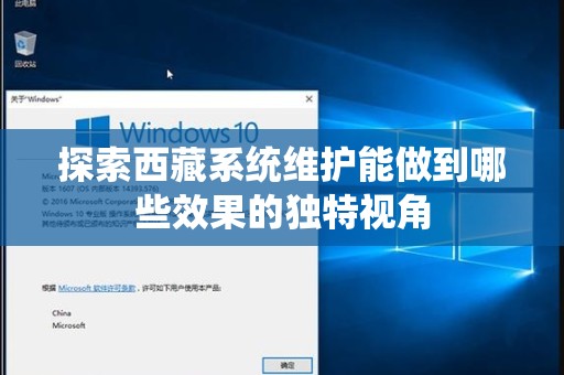 探索西藏系统维护能做到哪些效果的独特视角