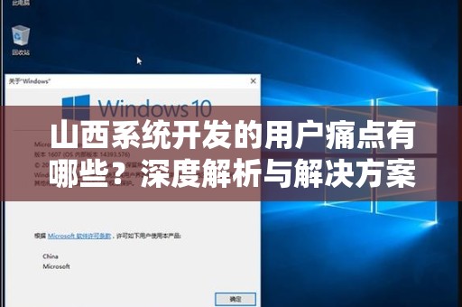 山西系统开发的用户痛点有哪些？深度解析与解决方案