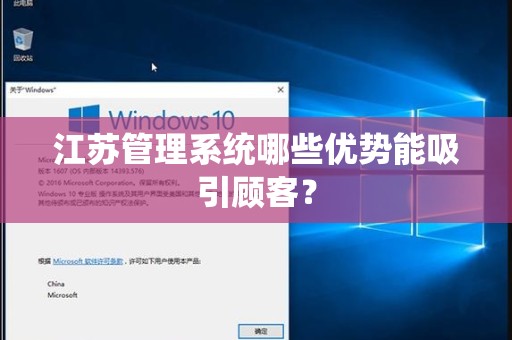 江苏管理系统哪些优势能吸引顾客？
